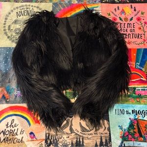 Black Faux Fur Jacket